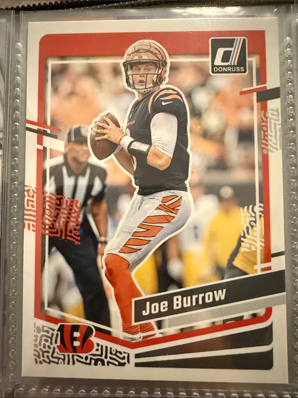 Russ Football Trading Card - Orange/Black/White